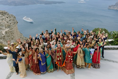 Image 12 of Indian Romance Wedding in Santorini