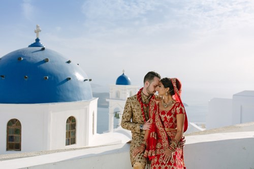 Image 16 of Indian Romance Wedding in Santorini