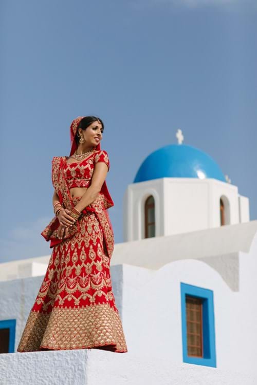 Image 13 of Indian Romance Wedding in Santorini