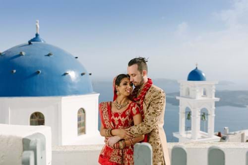Image 15 of Indian Romance Wedding in Santorini