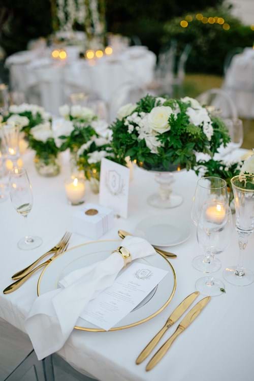 Image 1 of White & Gold Wedding In Athens Riviera