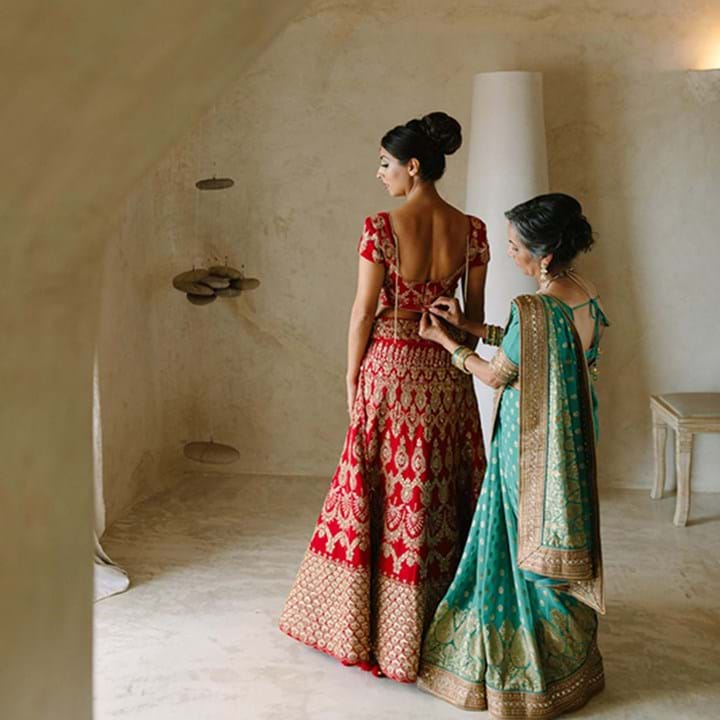 Indian Romance Wedding in Santorini