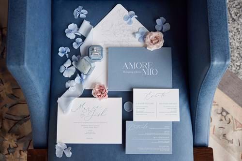 Image 2 of Lake Como Wedding in Blue