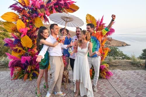 Image 86 of Colorful Greek Wedding in Andros