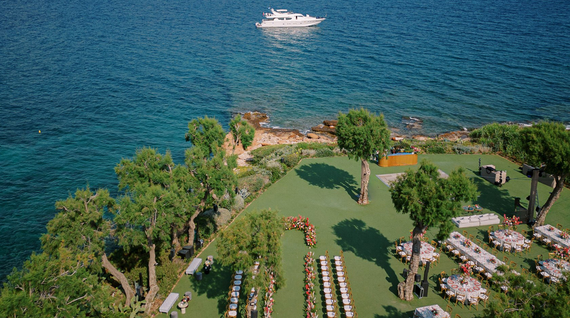 A Savory, Stylishly Presented Greek Mediterranean Destination Wedding Menu