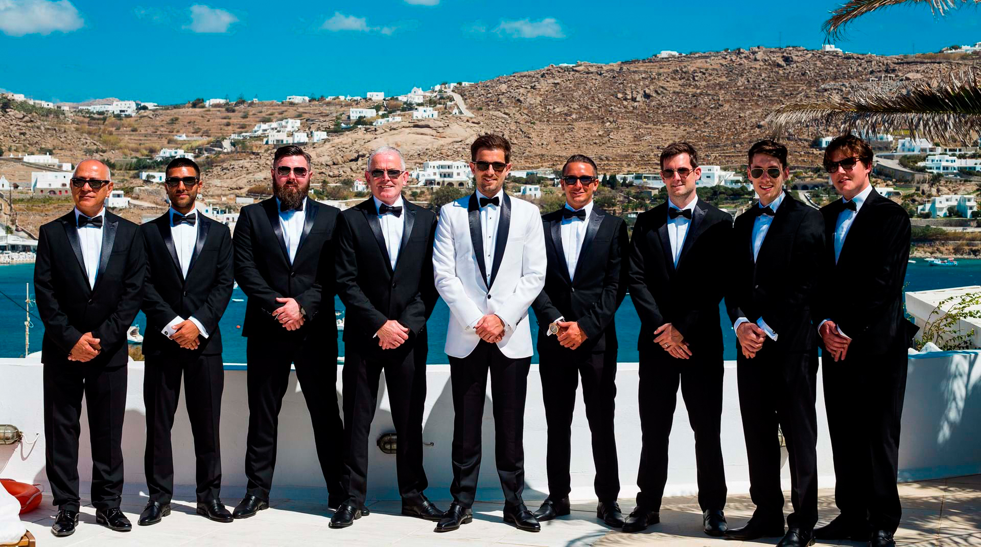 Ultra Stylish Bridesmaid Dress & Wedding Party Attire Inspiration from Greece Luxury Destination Wedding in Mykonos
