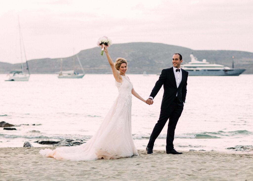 Summer Light Pink Wedding in Elafonisos