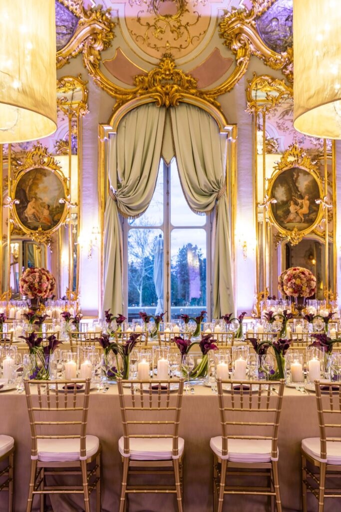 Reception at Villa Cora in Florence