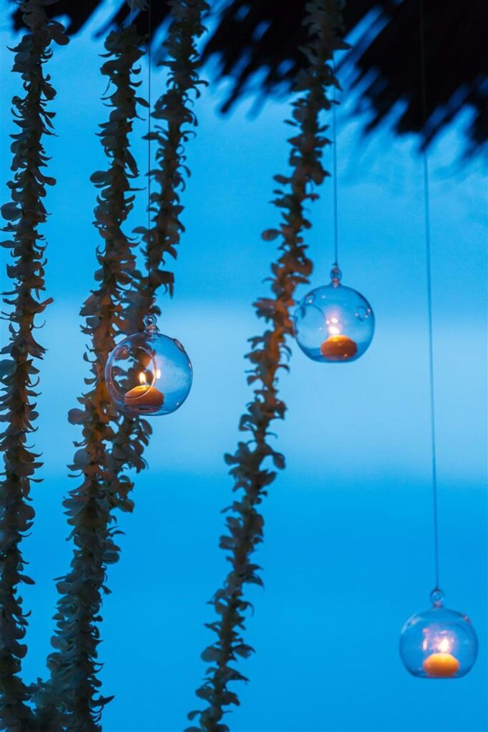 Candlelit Cocktail Party In Santorini