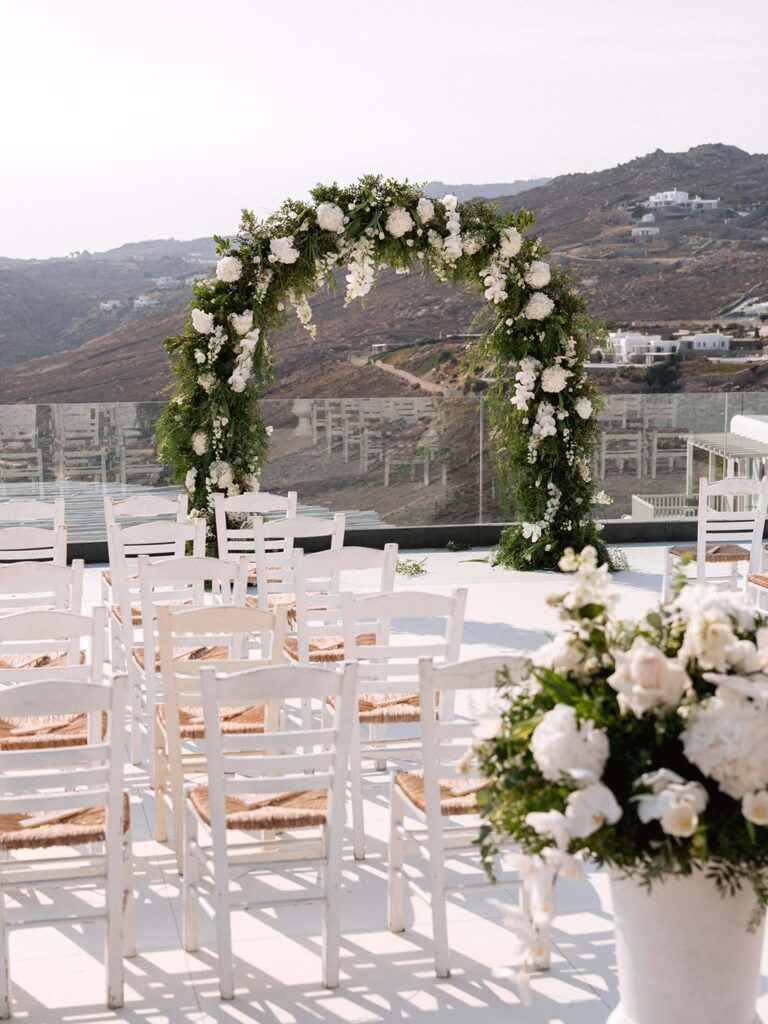 White Luxury Wedding in Mykonos