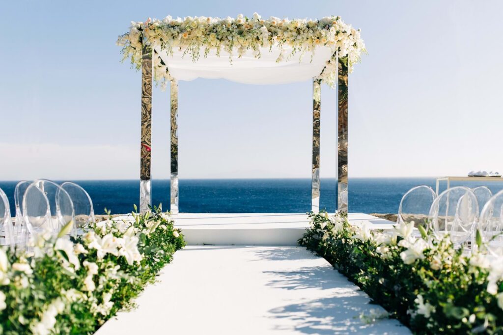 Modern Classic Wedding in Mykonos