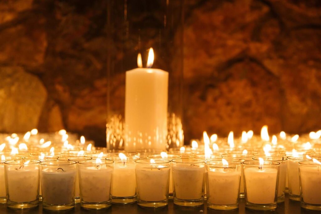 Candlelit Cocktail Party In Santorini