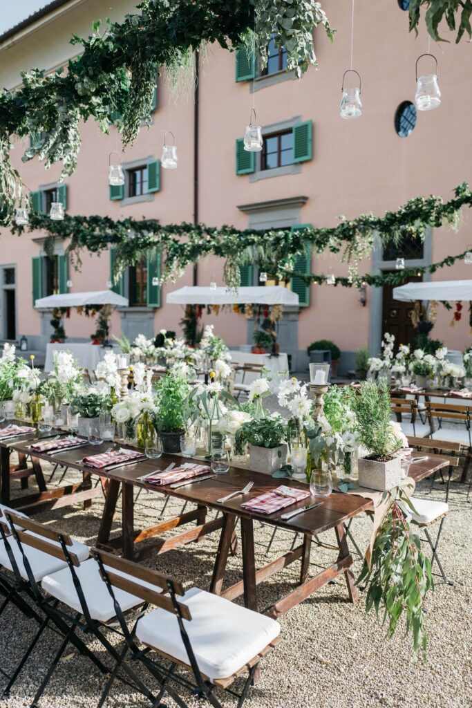 Al Fresco Dinner In Tuscany