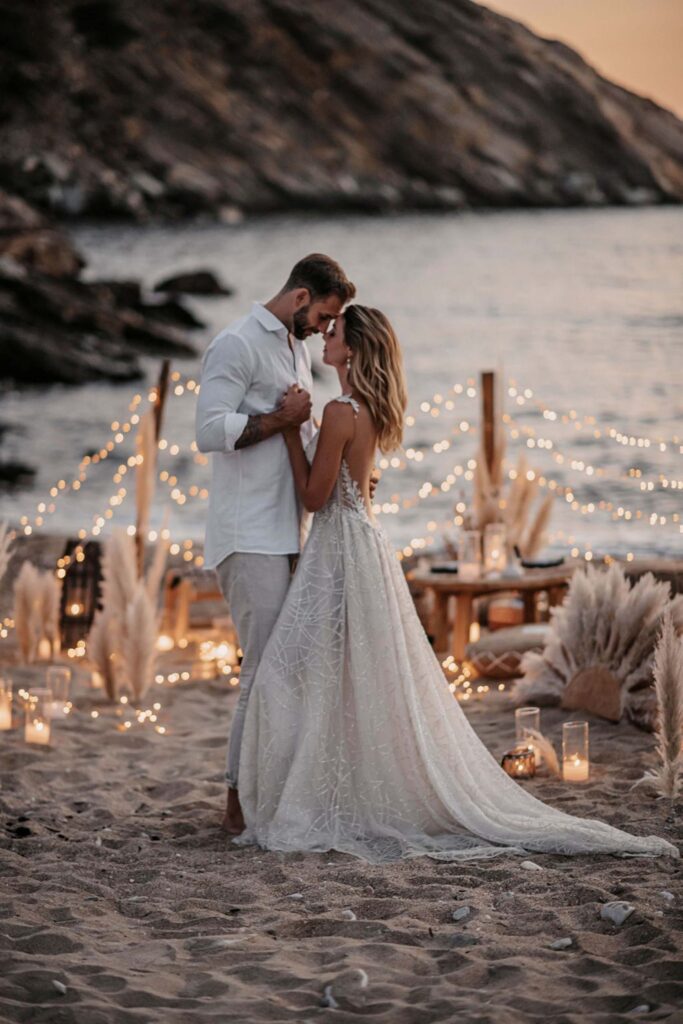 Dreamy Boho Beach Wedding in Ios