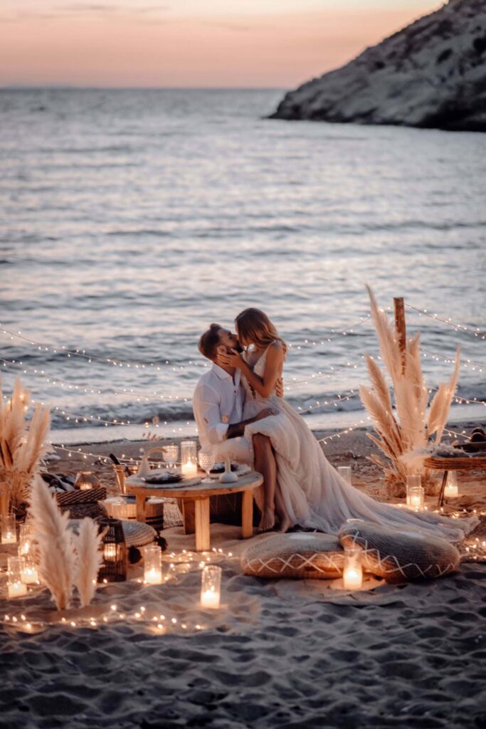 Dreamy Boho Beach Wedding in Ios