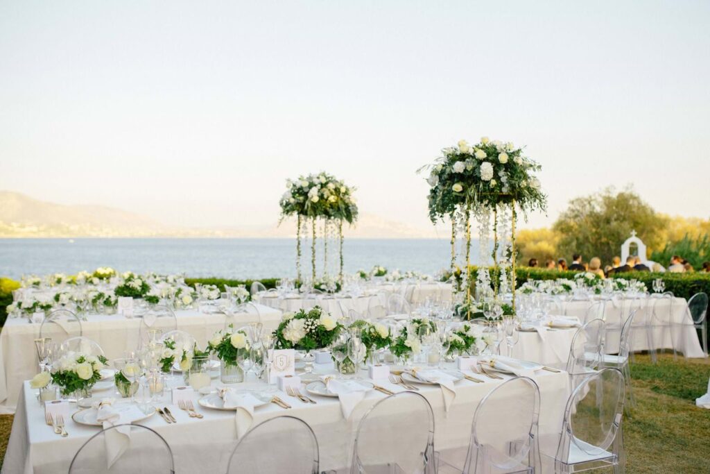 White & Gold Wedding In Athens Riviera