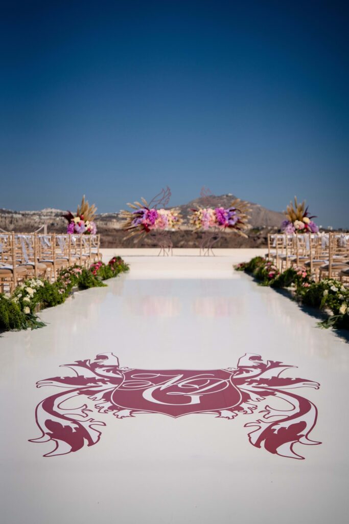 Whimsical Wedding in Santorini