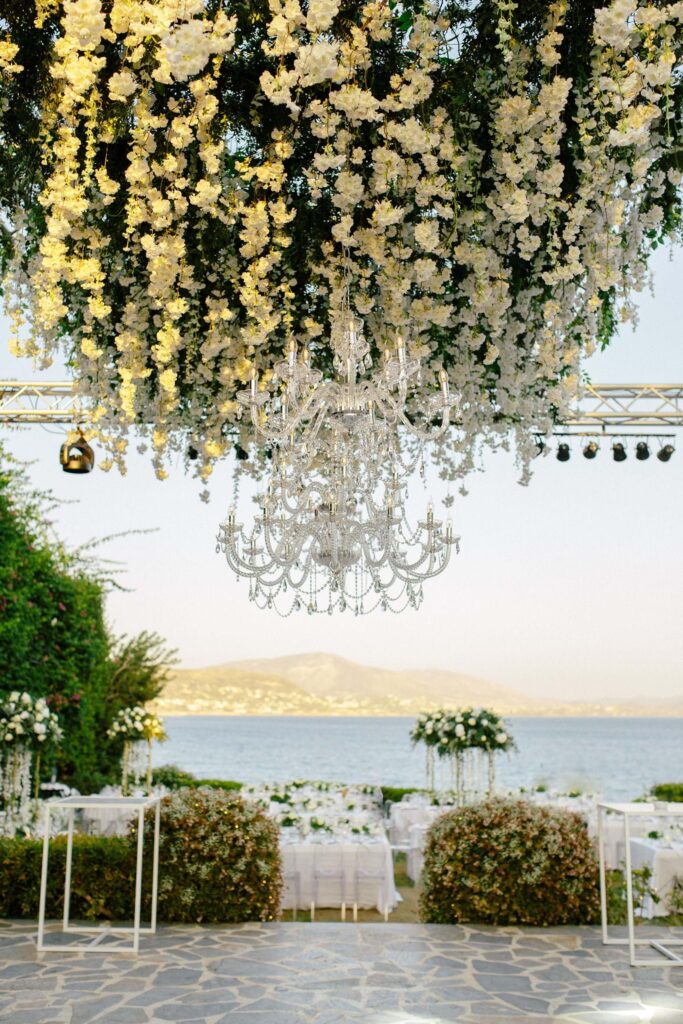 White & Gold Wedding In Athens Riviera