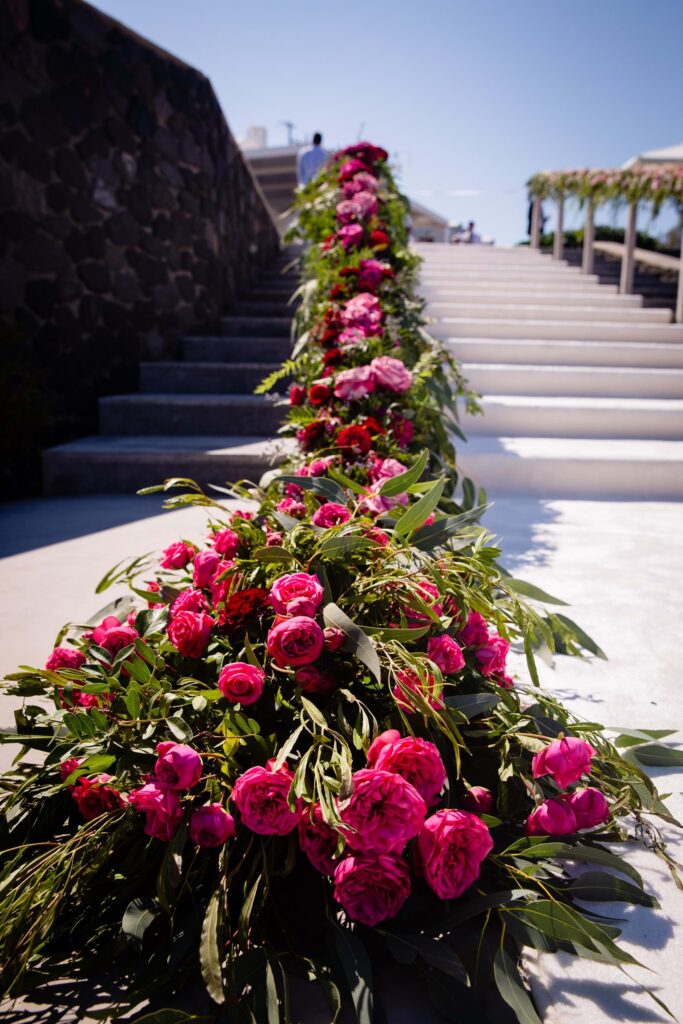Whimsical Wedding in Santorini