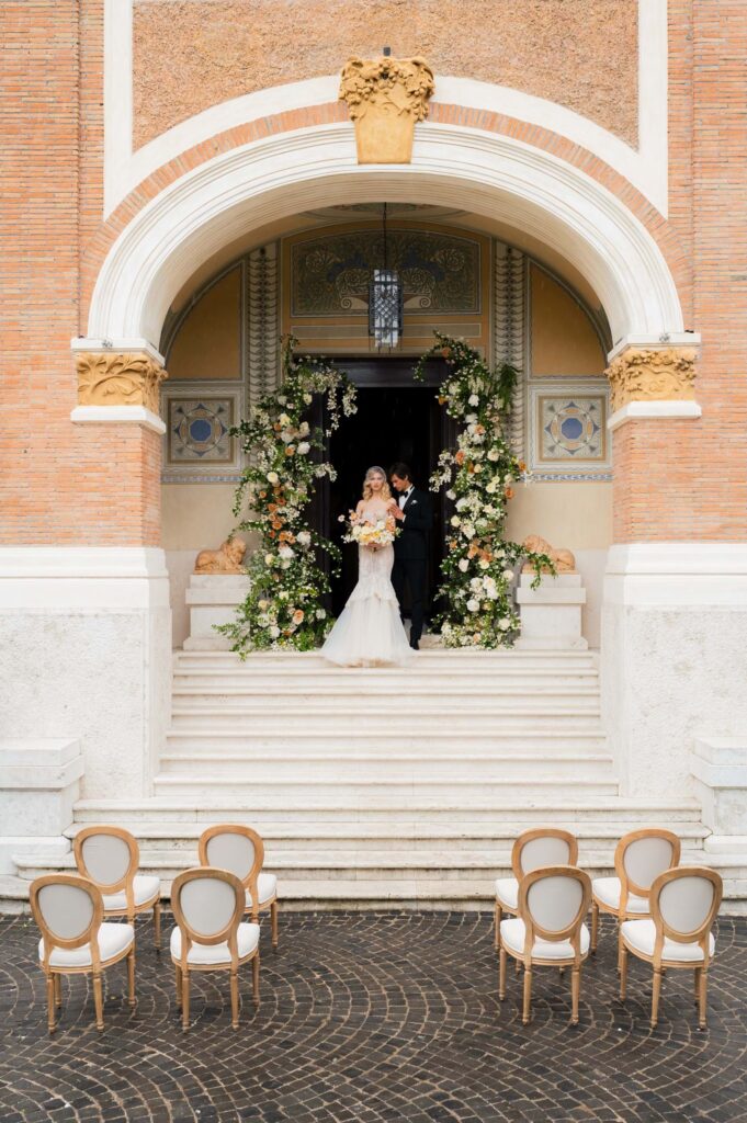 City-chic Roman Wedding at Villa Clara
