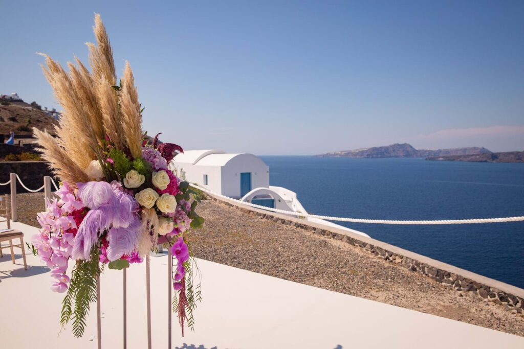 Whimsical Wedding in Santorini