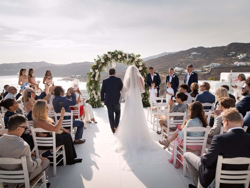 White Luxury Wedding in Mykonos