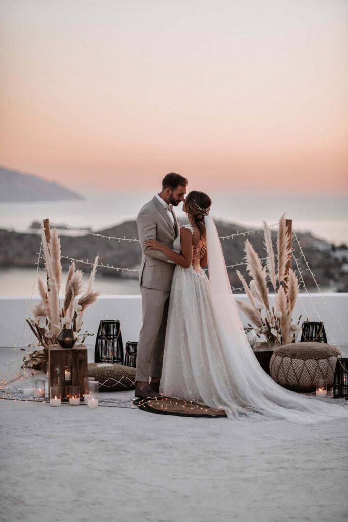 Dreamy Boho Beach Wedding in Ios