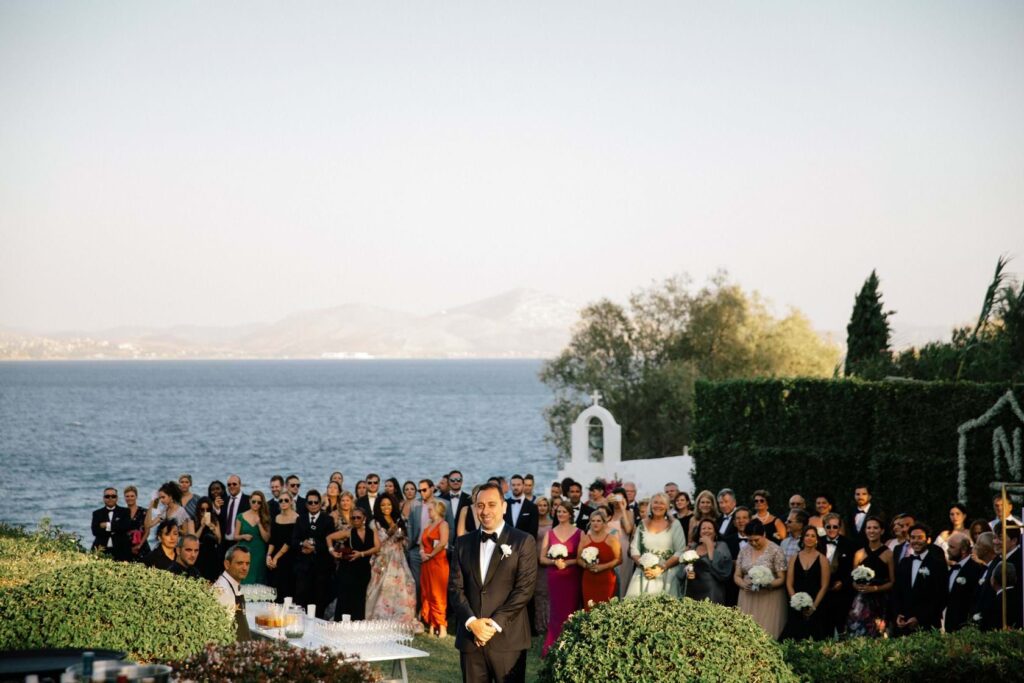 White & Gold Wedding In Athens Riviera