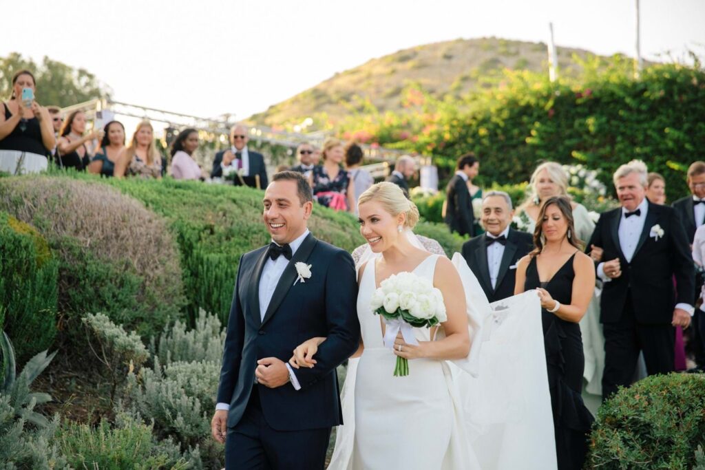 White & Gold Wedding In Athens Riviera