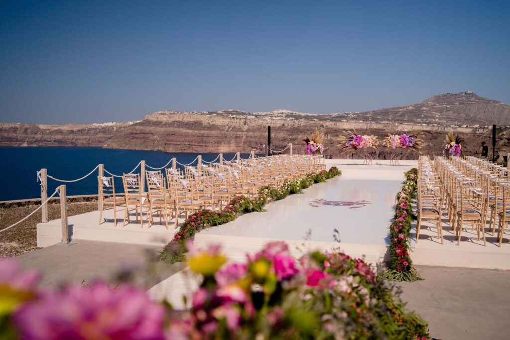 Whimsical Wedding in Santorini