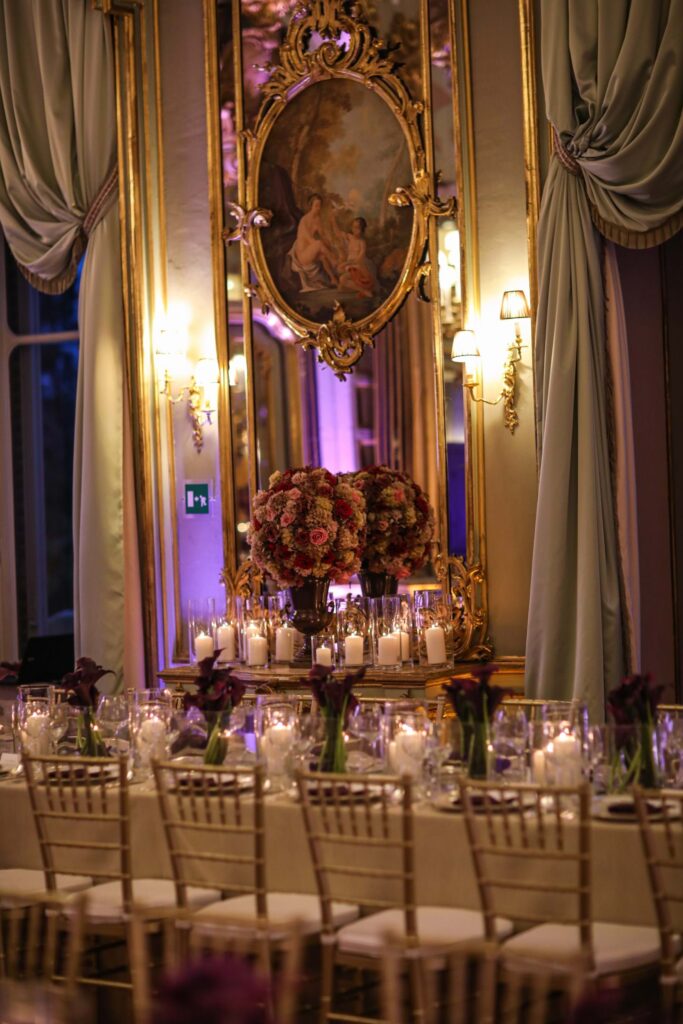 Reception at Villa Cora in Florence