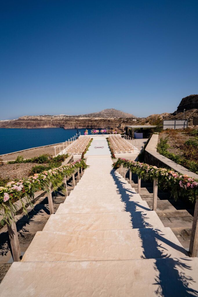 Whimsical Wedding in Santorini