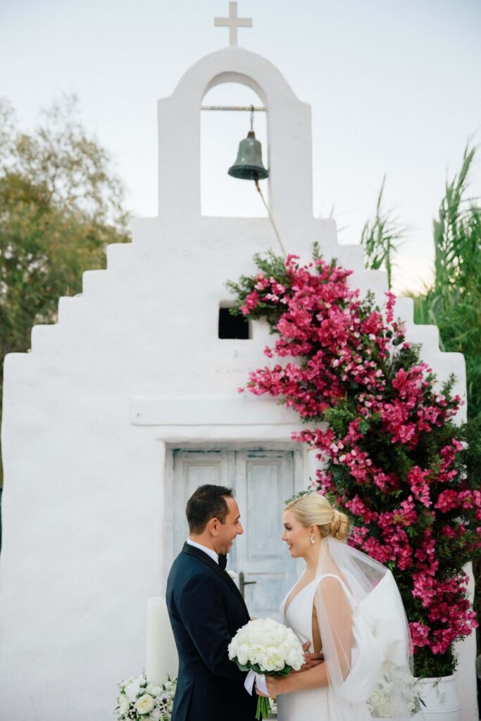White & Gold Wedding In Athens Riviera
