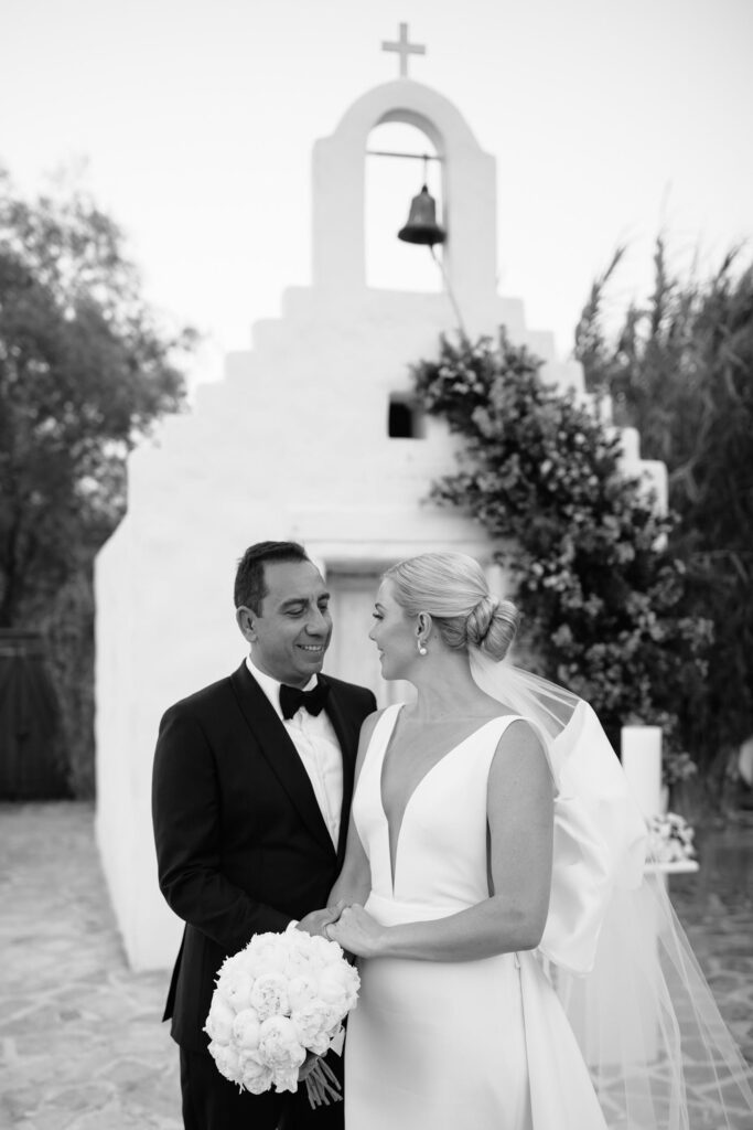 White & Gold Wedding In Athens Riviera