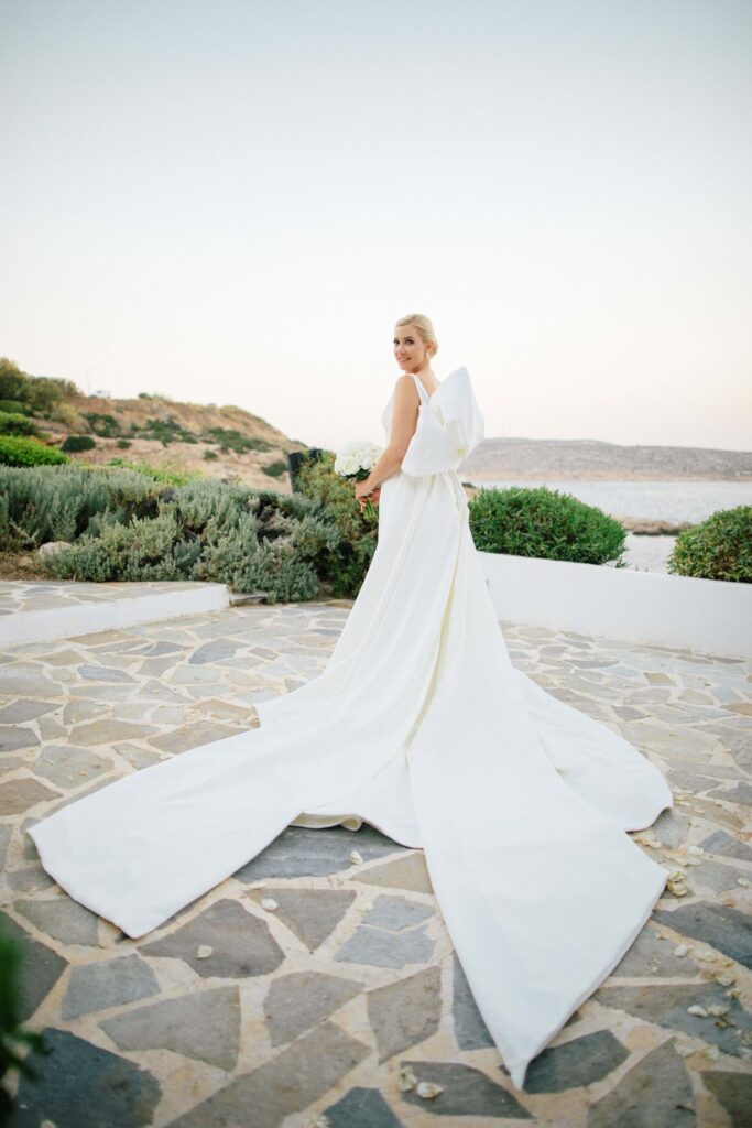 White & Gold Wedding In Athens Riviera