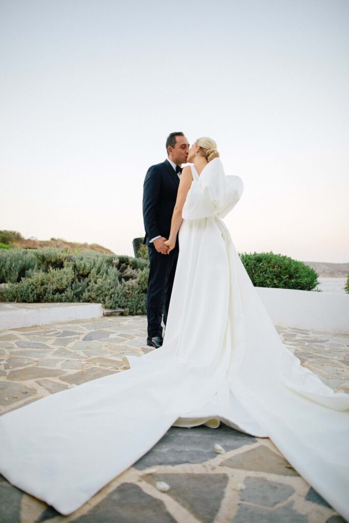 White & Gold Wedding In Athens Riviera