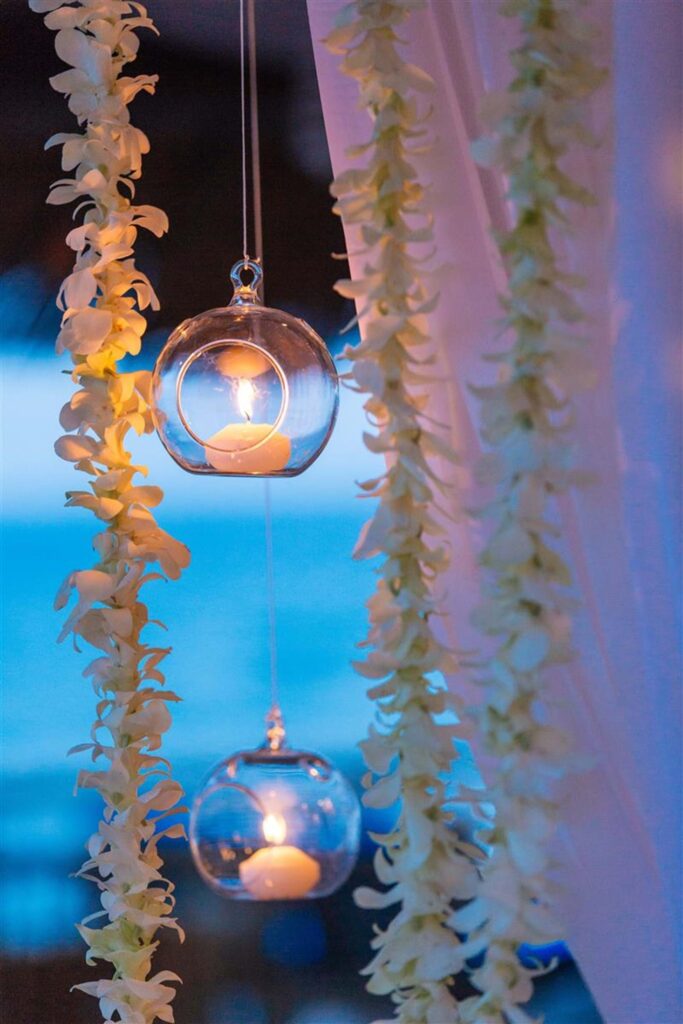 Candlelit Cocktail Party In Santorini