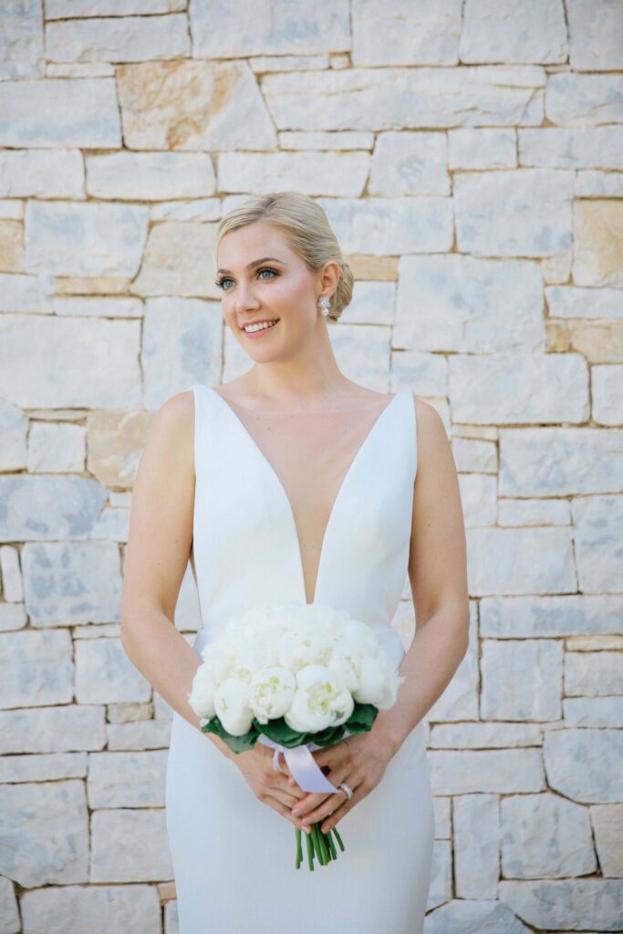 White & Gold Wedding In Athens Riviera