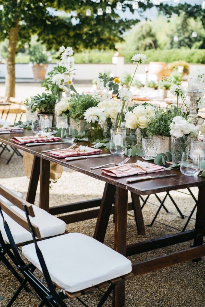 Al Fresco Dinner In Tuscany