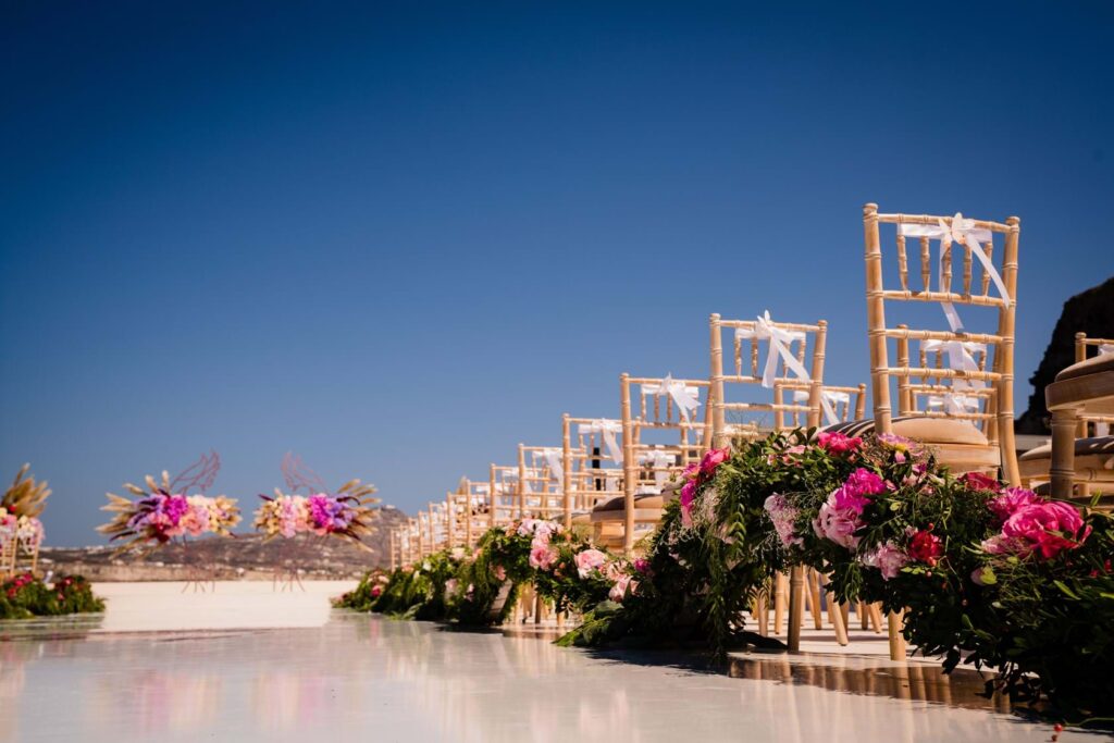 Whimsical Wedding in Santorini