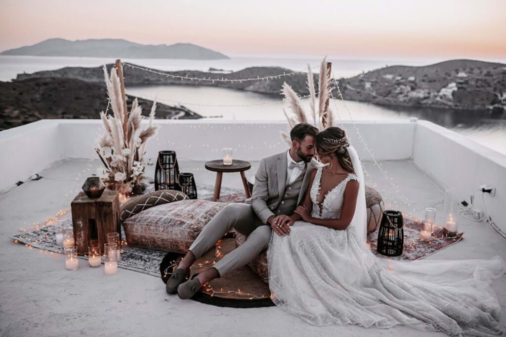 Dreamy Boho Beach Wedding in Ios