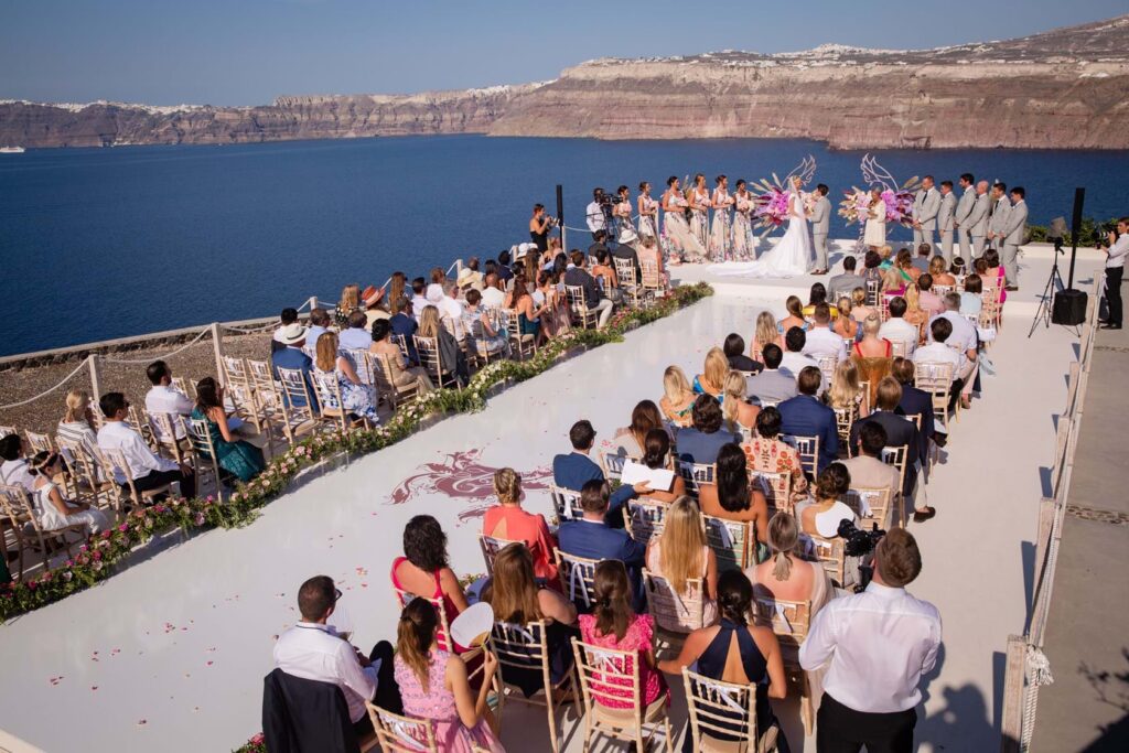Whimsical Wedding in Santorini