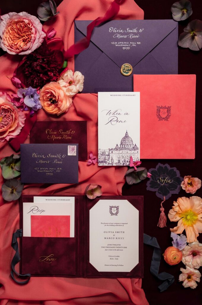 City-chic Roman Wedding at Villa Clara