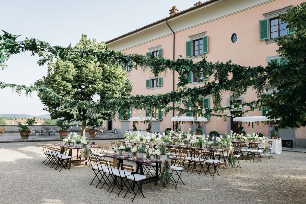 Al Fresco Dinner In Tuscany