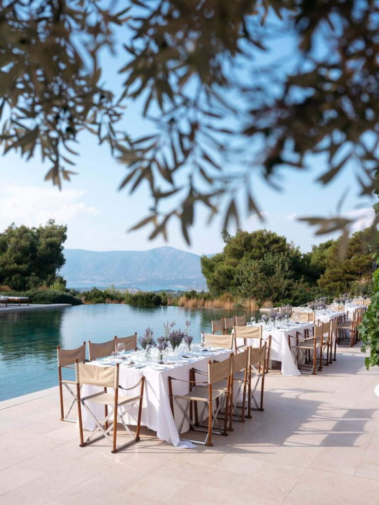 Pool Dinner At Aman Zoe In Porto Heli