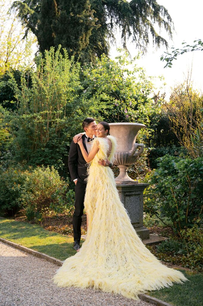 Villa Balbiano Wedding in Pink