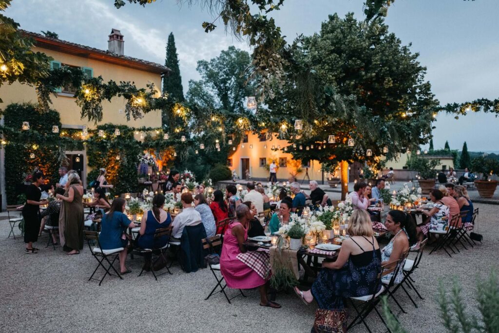 Al Fresco Dinner In Tuscany