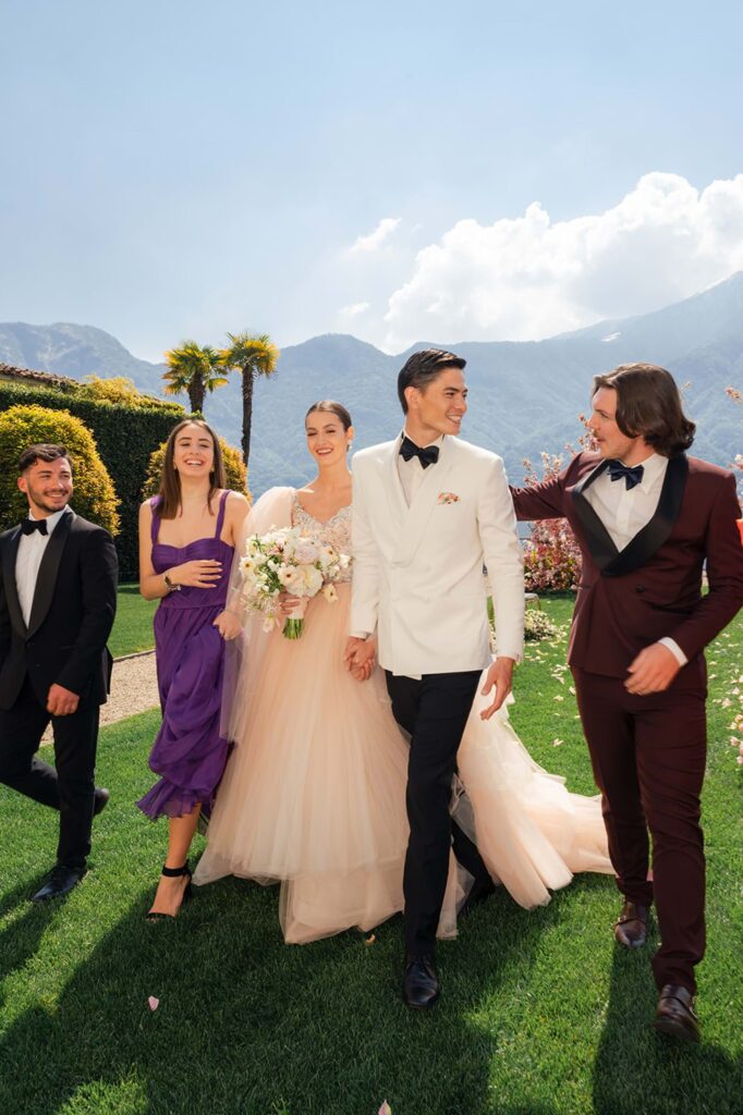 Villa Balbiano Wedding in Pink