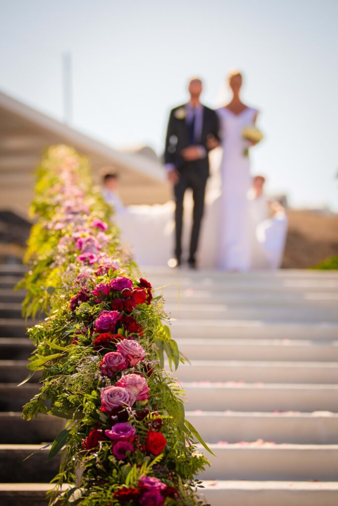 Whimsical Wedding in Santorini
