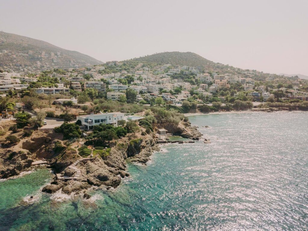 White & Gold Wedding In Athens Riviera